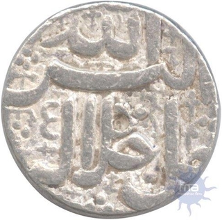 Silver Coin of Akbar of Ahmadabad Mint.