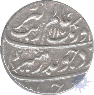 Silver Rupee of Auranzeb Alamgir of Ahmadabad Mint.