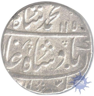 Silver Rupee of Muhammad Shah of Sawai Jaipur.