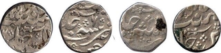 Silver Rupee of Sikandar Jah of Hyderabad.