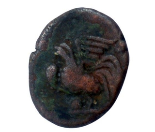 Doudou (Copper) Coin of Pondicherry of French-India.