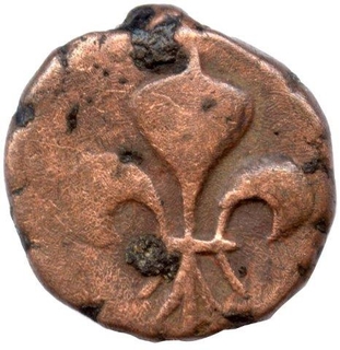 Doudou (Copper) Coin of Pondicherry of French-India.