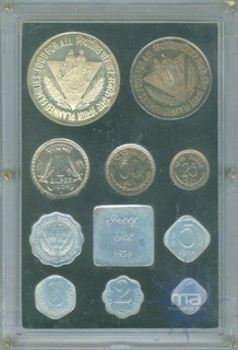 Proof Set of Bombay Mint of 1974.