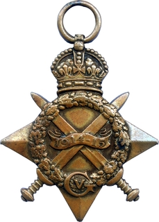 Copper Star Medal of 1914-1915.