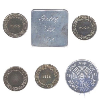 Proof Tokens of Bombay & Calcutta / Kolkata Mint.