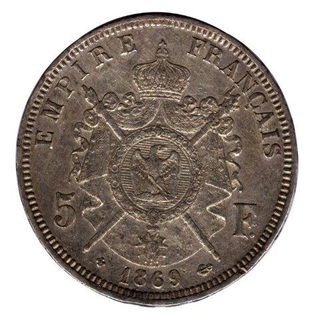 Five Francs of 1869.