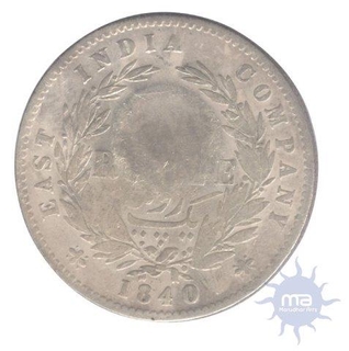 Silver One Rupee of Victoria Queen of East India Company of 1840.