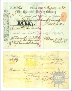 Banknotes And Hundies of Hyderabad.