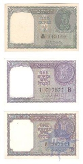 One Rupee Note of Republic India of 1949-94.