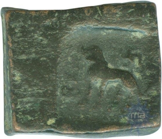 Copper Coin of Taxila Region.