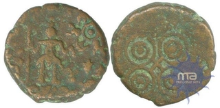 Copper Coin of Ujjaini Region of Central India.