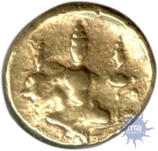 Gold Pagoda coin of Tirumala of Vijayanagara Empire.