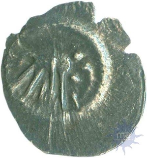 Silver Fanam of Devaraya II of Vijayanagara Empire.