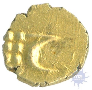 Gold Fanam of Haider Ali of Mysore.