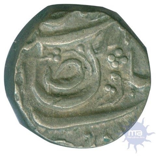 Silver Rupee of  Maler Kotla Sube Mahbub Khan of CIS State.