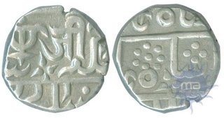 Silver Rupee of Gwalior of Shah Alam II.