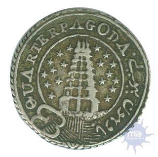 Silver Quarter Pagoda of Madras Presidency.