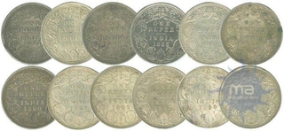 Silver One Rupee of Victoria Queen of 1874-93.