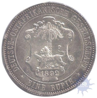 Eine Rupia Silver of Guilelmus II Imperator of 1892.