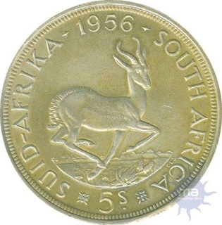 Five Shillings of South Africa of 1956.