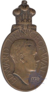 Bronze Medal of Visit of The Prince of Wales To Bombay of 1921.