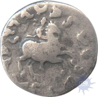 Silver Drachma Coin of Antimachus II of Indo Greek.