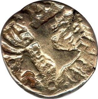 Base Gold Coin of  Karkotas of Kashmir.