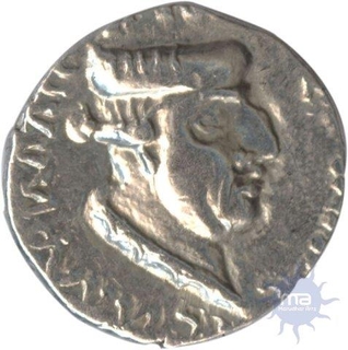 Silver Drachma Coin of Nahapan of Western Kshatrapas.