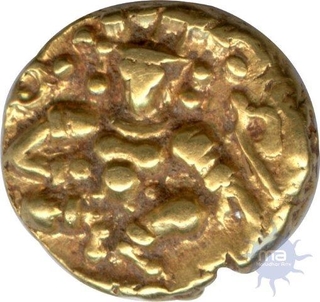 Gold Pagoda Coin of Krishnadeva Raya of Vijayanagara Empire.