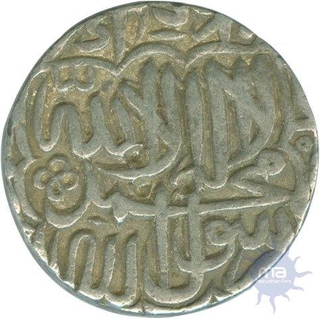 Silver Rupee of Gwalior Mint of Akbar Jalal Ud Din Muhammad.