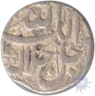 Silver Rupee of Lahore Mint of Akbar Jalal Ud Din Muhammad.