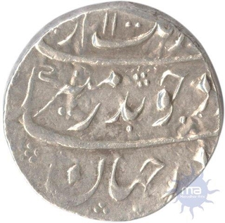 Silver Rupee of Gwalior Mint of Aurangzeb Alamgir of Muhayyi ud din.