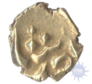 Gold Fanam of Balapura Mint of Muhammad Shah.