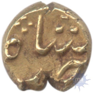 Gold Fanam of Hoskote Mint of Maratha Confederacy.