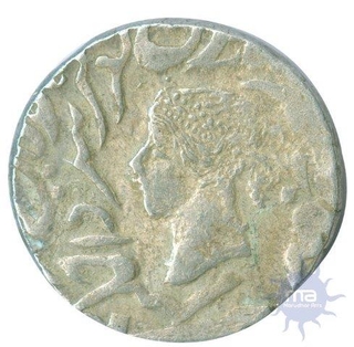 Silver Rupee of Jaswant Singh of Bharatpur .