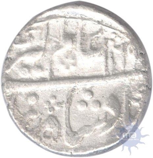 Silver Rupee of Sawai Jaipur Mint of Isvari Singh.