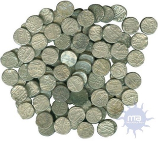 Lot of Silver Rupee of Mughal (1) Gwalior (1) Bhopal (2) Tonk (3) Bundi State (07 ) Kotah (80).