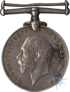 Silver Medal of British of 1914-1918.