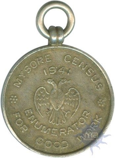 Silver Medal of Mysore-Census for Good Work of 1941.