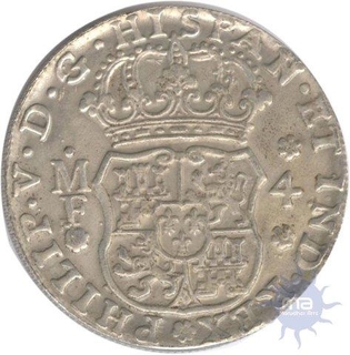 Mexico Four Reales Silver of Mexico City Mint of 1737.