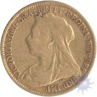 United kingdom of Sovereign Victoria Empress of London Mint of 1894.