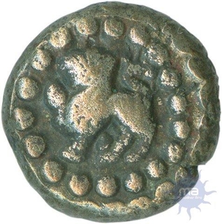 Silver Dramma Coin of  Jaitra Simha of  Chowhans of Ranthambhor.