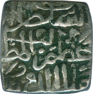 Billon Tanka of Mahmud Shah I of Malwa Sultanate.