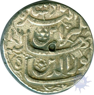 Silver One Rupee coin of Jahangir of Ahmadabad Mint.