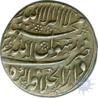 Silver One Rupee Coin of Shah Jahan of  Agra Dar ul Khilafat Mint.