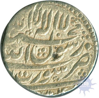 Silver One  Rupee Coin of Shah Jahan II of Surat Mint.