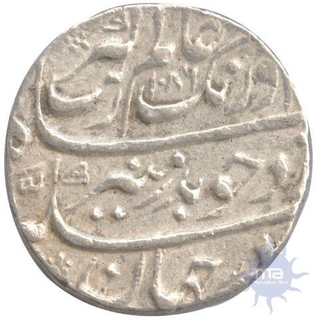 Silver One Rupee Coin of Aurangzeb Alamgir of Shahjahanabad Dar ul Khilafat Mint.