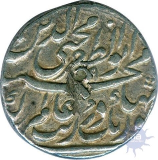 Silver One Rupee Coin of Aurangzeb Alamgir of Tatta Mint.