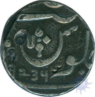 Silver One  Rupee Coin of  Poona of Maratha Confederacy.