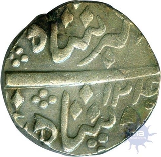 Silver One Rupee Coin of  Sayaji Rao II of Baroda State.